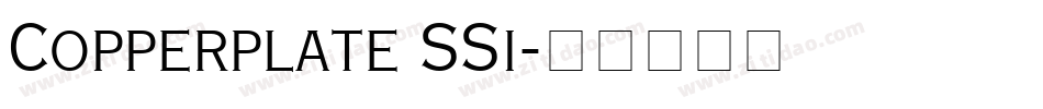 Copperplate SSi字体转换